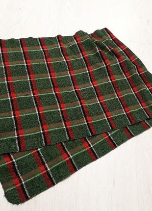 Широкий шарф в клетку