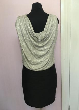 Нарядное платье xl верх серебро и чёрный низ, на новый год 🎄7 фото