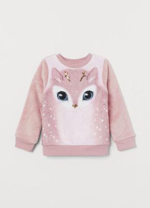 Кофта пушистик для девочек тм h&m размер 1,5-2 года
