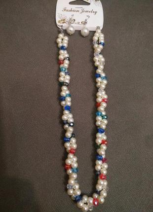 Набір сережки та намисто