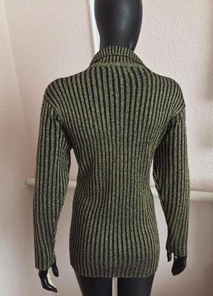 Жіночий светр з люрексом кофта пуловер джемпер великий розмір батал3 фото