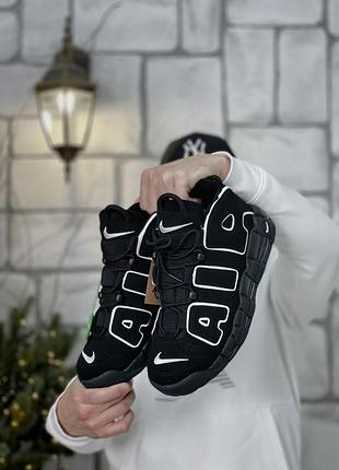 Кроссовки nike uptempo black