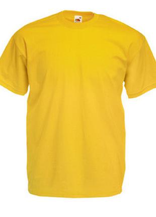 Футболка хлопковая - 61-036-34 ярко-желтая