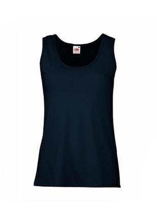 Майка хлопковая женская - 61376-az глубокий темно-синий