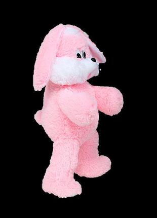 М'яка іграшка - заєць сніжок рожевий2 фото