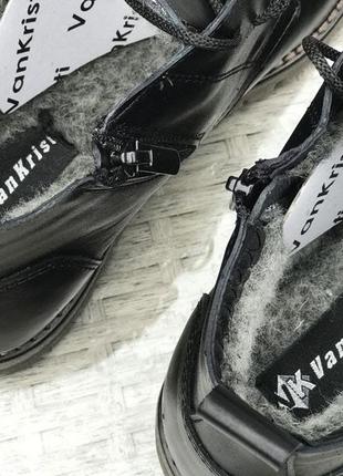 Р.40 ботинки vankristi (черные) зима5 фото