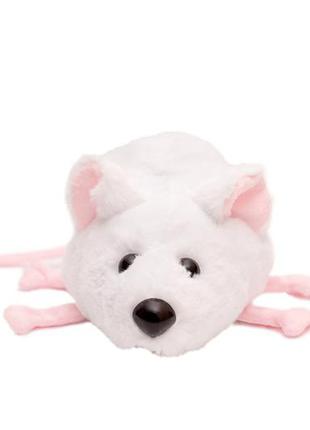 М'яка іграшка миша - 22 см біла1 фото