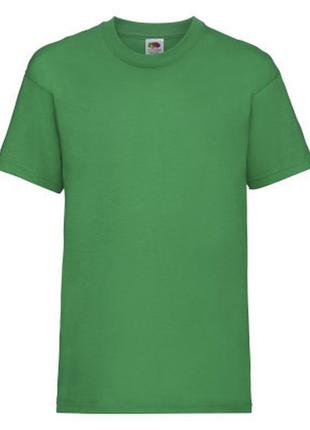 Футболка середньої щільності бавовняна дитяча - 61033-47 яскраво-зелена