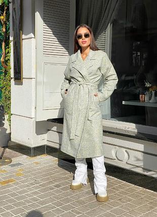 Теплое осеннее пальто женское