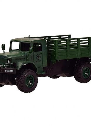 Игрушечный военный грузовик на радиоуправлении 869-66a (зеленый)