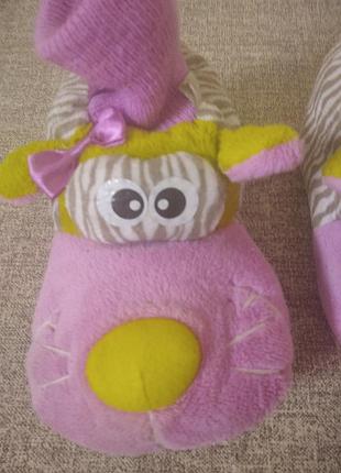 Тапочки для девочки. теплые тапочки для девочки, тапки для девочки, тапочки-животные для девочки. комнатные тапочки для девочки стелька 17 см.4 фото