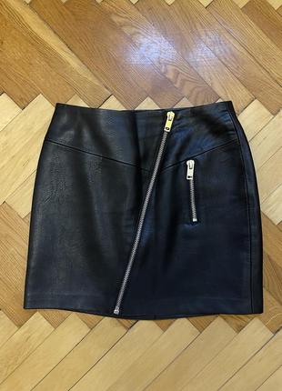 Кожаная юбка stradivarius