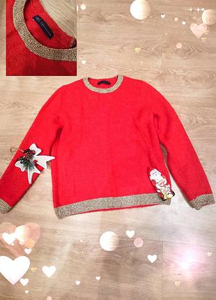 Шикарный теплый свитер m&s