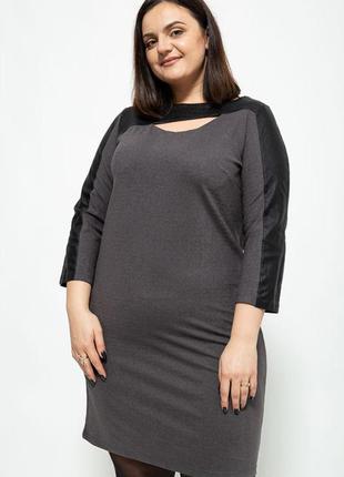 Сукня колір темно-сірий розміри 3xl, 4xl, xl, xxl fg_02703_01