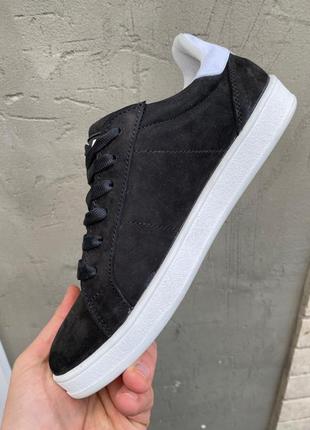 Подростковые кеды нубуковые весна/осень черные emirro размер 37 fv_001065