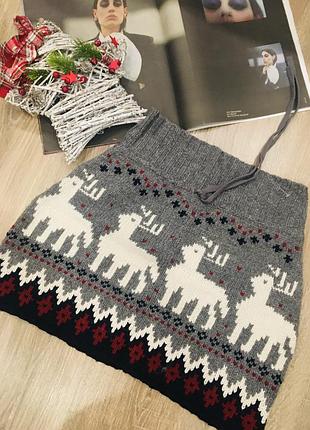 Юбка шикарная теплая