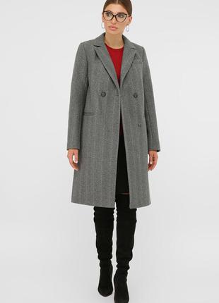 Пальто демісезонне жіноче колір сірий розміри 42,44 fgg_58189