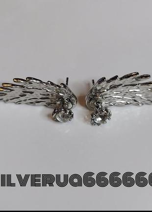 🔥серёжки серебряные серебро праздничные