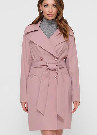 Плащ женский цвет розовый размер 44 fgg_54237