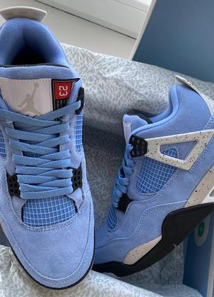 Кроссовки jordan 4 retro university blue
