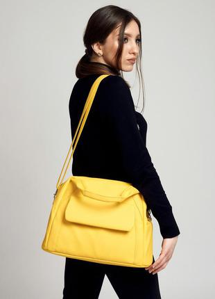 Жовта топ сумка ! мега крута! купуй і насолоджуйся стильним аксесуаром!3 фото