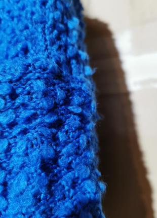 Джемпер в пупырышки оверсайз primark с объёмным рукавом свитер укороченный короткий букле вязаный6 фото