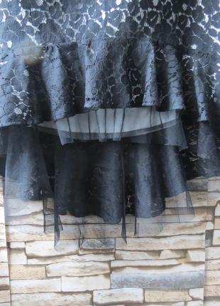Черное нарядное платье-бюстье черного цвета разом42-444 фото
