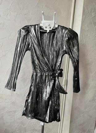 Сріблястий святковий комбінезон h&m