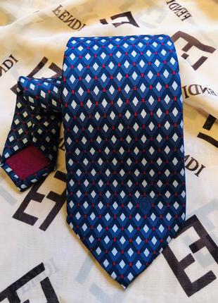 Винтажный шёлковый галстук christian dior paris