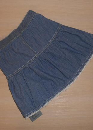 Юбка джинсовая george 86-92 см, 1.5-2 года, оригинал2 фото