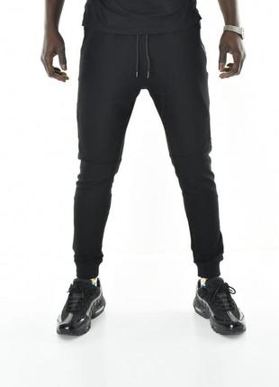 Спортивные штаны мужские с манжетами черные david gerenzo ls3012 фото