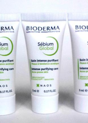 Bioderma sebium global биодерма крем інтенсивний оздоровлюючий засіб для жирної, комбінованої, проблемної шкіри.