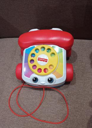 Телефон fisher-price іграшка/ каталка2 фото
