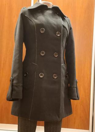 Пальто кашемірве,утеплене,чорне люкс якості р.462 фото
