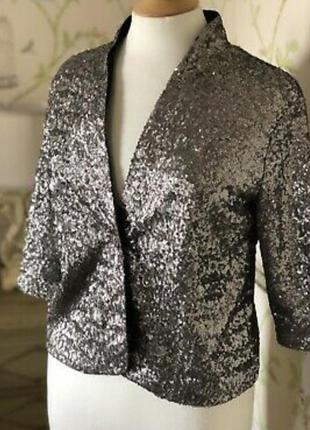 Серебристый жакет в пайетках et vous