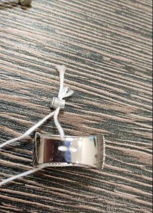 Срібний комплект сережки і перстень із синім фианитом, 925, родированное срібло6 фото