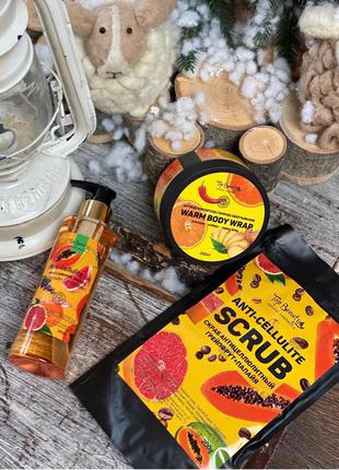 Антицеллюлитный набор - скраб, обертывание и антицеллюлитное масло