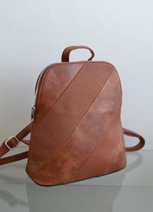 Рюкзак женский комбинированный sara moda s00-0207 рыжий