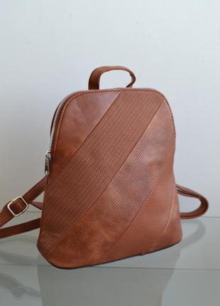 Рюкзак жіночий комбінований sara moda s00-0207 рудий