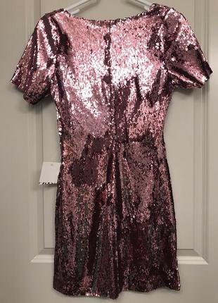 Нарядное платье в пайетки zara 3