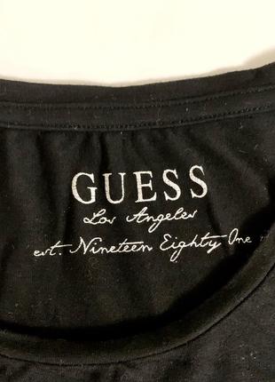 Футболка оригінальна чорна нарядна guess6 фото