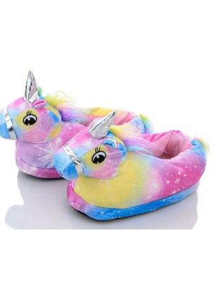 Тапочки кигуруми закриті єдиноріг 🦄