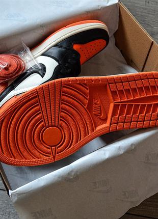 Nike air jordan 1 retro orange - black кросівки!!!5 фото