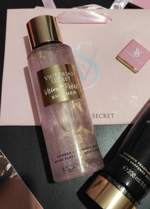 Парфумований спрей міст шимер velvet petals shimmer 💕victorias secret вікторія сікрет вікторія сікрет оригінал