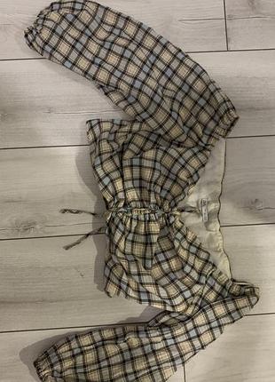 Блуза zara в клетку