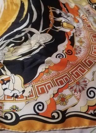 Bashidi шёлковый платок, шов роуль.4 фото