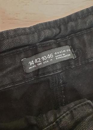 Стильные джинсовые шорты мом denim co6 фото