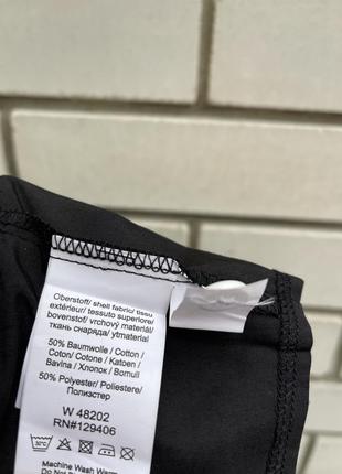 Черная манишка рубашка с заклёпками хлопок германия