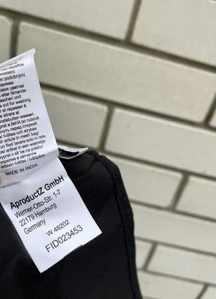 Черная манишка рубашка с заклёпками хлопок германия