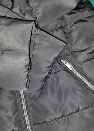 Стильная черная короткая куртка пуховик clockhouse c&a. размер-eur/38.9 фото